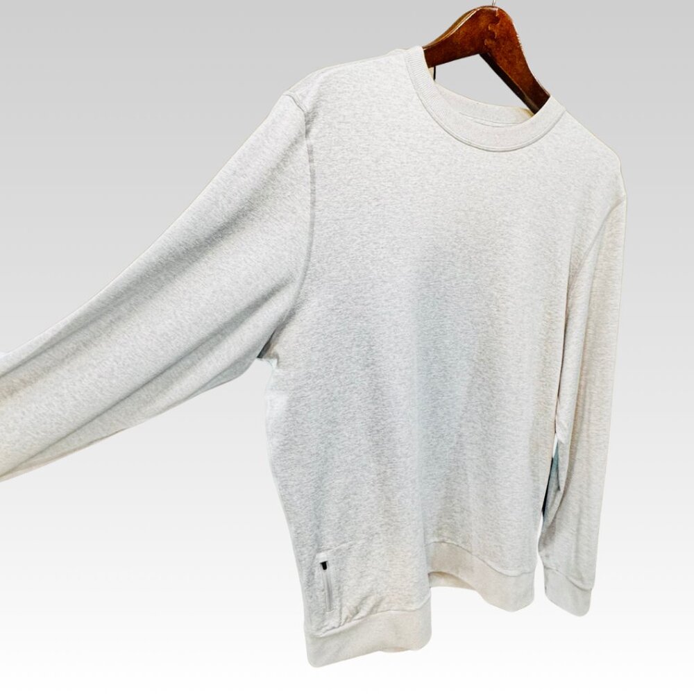 vuori Men's Ponto Performance Crew in Platinum Heather - XL - Picture 11 of 16